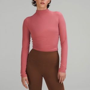 All Aligned Mock Neck Long-Sleeve Shirt